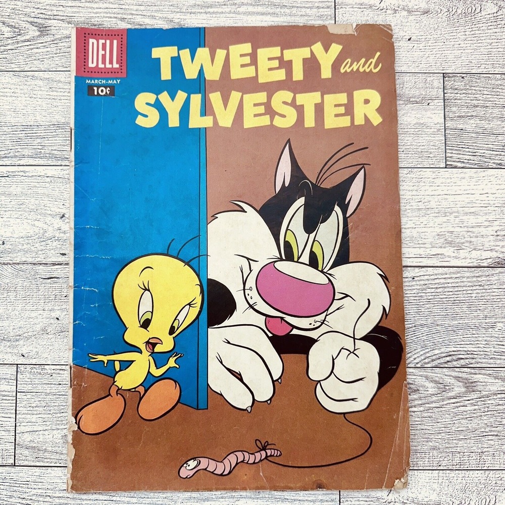 TWEETY AND SYLVESTER 1957 DELL #16 -Comic Book - PLS SEE PICS FOR CONDITION
